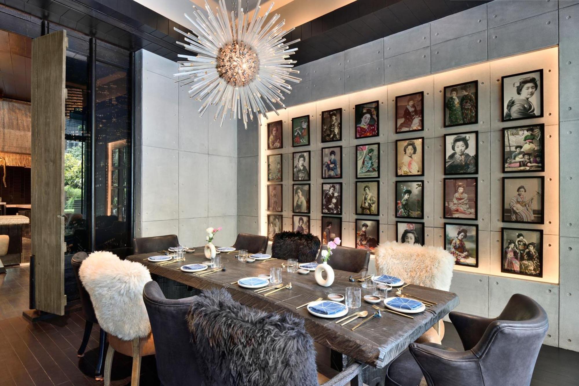 فندق جيه دبليو ماريوت هوتل نيودلهي آيروسيتي المظهر الخارجي الصورة The dining room at the restaurant